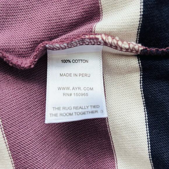 AYR The Heavy O Jump Stripe Prince Men's Heavy Knit Long Sleeve-Size XL - Picture 7 of 7